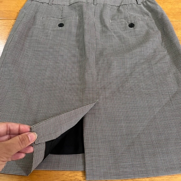 J.Crew No2 Pencil Skirt Stretch Gray Red Pattern Wool Business Casual, Size S - Picture 5 of 11